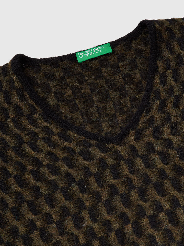 V NECK SWEATER L/S Femme image number 7